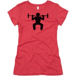 Ladies Slim Fit Super Soft Triblend Tee