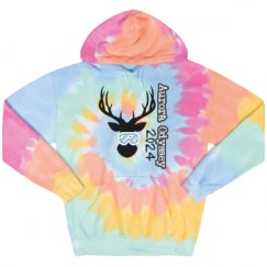 Unisex Tie-Dye Fleece Hoodie