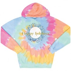 Unisex Tie-Dye Fleece Hoodie