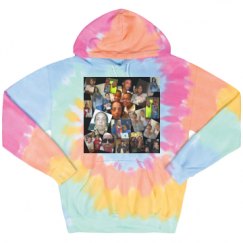 Unisex Tie-Dye Fleece Hoodie
