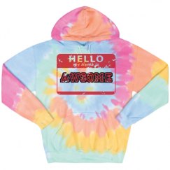 Unisex Tie-Dye Fleece Hoodie