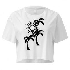 Ladies Festival Cali Crop Top Tee