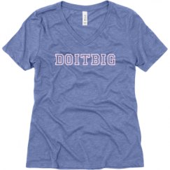 Ladies Relaxed Fit Super Soft Triblend V-Neck Tee