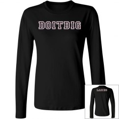 Black flat LS T-shirt/w