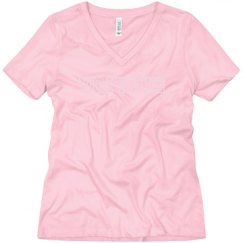 Ladies Relaxed Fit V-Neck Tee