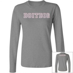 Grey flat LS T-shirt/w