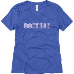 Ladies Relaxed Fit Super Soft Triblend V-Neck Tee