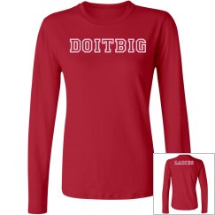 Red flat LS T-shirt/w