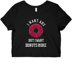 Ladies Slim Fit Crop Top Tee