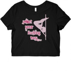 Ladies Slim Fit Crop Top Tee