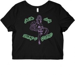 Ladies Slim Fit Crop Top Tee