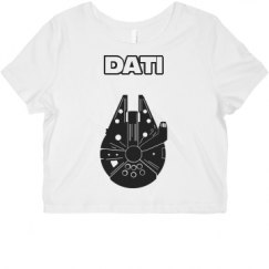 Ladies Slim Fit Crop Top Tee