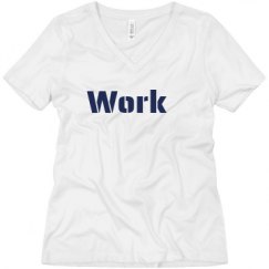 Ladies Relaxed Fit V-Neck Tee