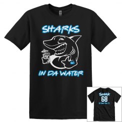 Shark S.C. Tee Black/Blue - Steve