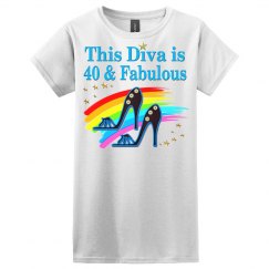 40 AND FABULOUS DIVA GIRL DESIGN