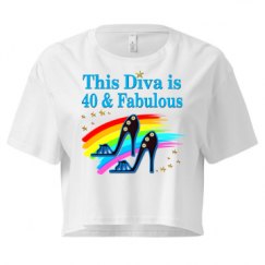 Ladies Festival Cali Crop Top Tee