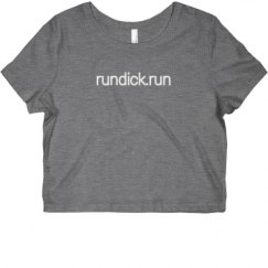 Ladies Slim Fit Crop Top Tee