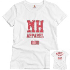 WOMENS MOHITZ TSHIRT (WHITE/RED L)