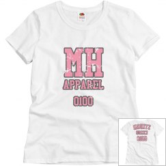 WOMENS MOHITZ TSHIRT (WHITE/PINK L)