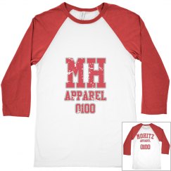 UNISEX MOHITZ FLEE TSHIRT (RED & WHITE)