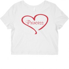 Ladies Slim Fit Crop Top Tee