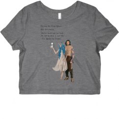 Ladies Slim Fit Crop Top Tee