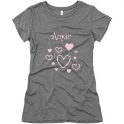 Amor heart tshirt