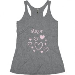 Ladies Slim Fit Super Soft Racerback Triblend Tank