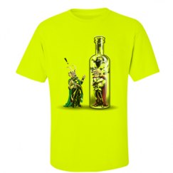 Unisex Ultra Cotton Safety Neon Crewneck Tee