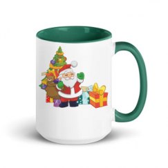 15oz Ceramic Mug with Color Inside