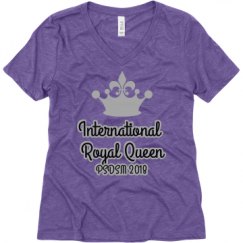 Ladies Relaxed Fit Super Soft Triblend V-Neck Tee