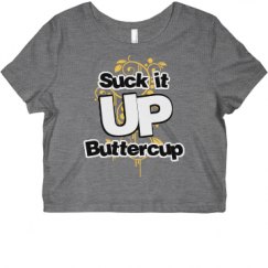 Ladies Slim Fit Crop Top Tee