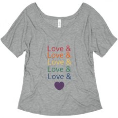 Ladies Flowy Slouchy Tee