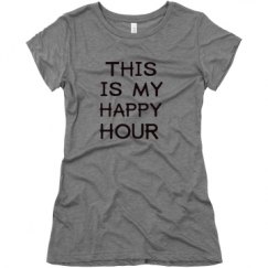 Ladies Slim Fit Super Soft Triblend Tee