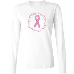 Ladies Relaxed Fit Basic Long Sleeve Tee