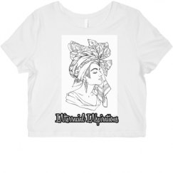 Ladies Slim Fit Crop Top Tee