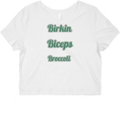 Ladies Slim Fit Crop Top Tee