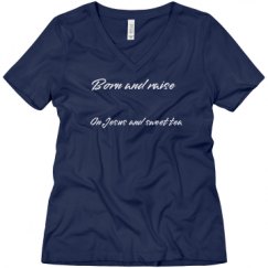 Ladies Relaxed Fit V-Neck Tee