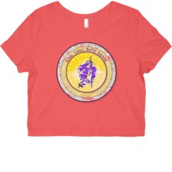 Ladies Slim Fit Crop Top Tee