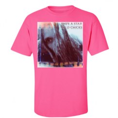 Unisex Ultra Cotton Safety Neon Crewneck Tee