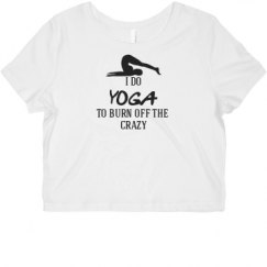 Ladies Slim Fit Crop Top Tee