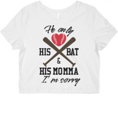 Ladies Slim Fit Crop Top Tee