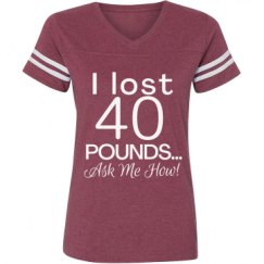 Ladies Relaxed Fit Vintage Sports Tee