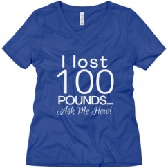 Ladies Relaxed Fit V-Neck Tee