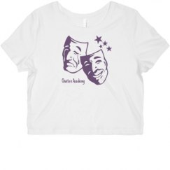 Ladies Slim Fit Crop Top Tee