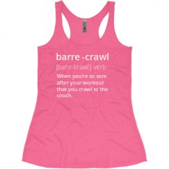 Ladies Slim Fit Super Soft Racerback Triblend Tank