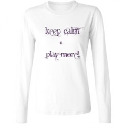 Ladies Relaxed Fit Basic Long Sleeve Tee