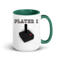 15oz Ceramic Mug with Color Inside