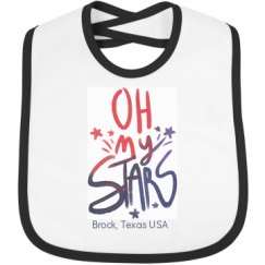 Infant Contrast Trim Bib