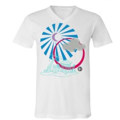 Unisex V-Neck Jersey Tee